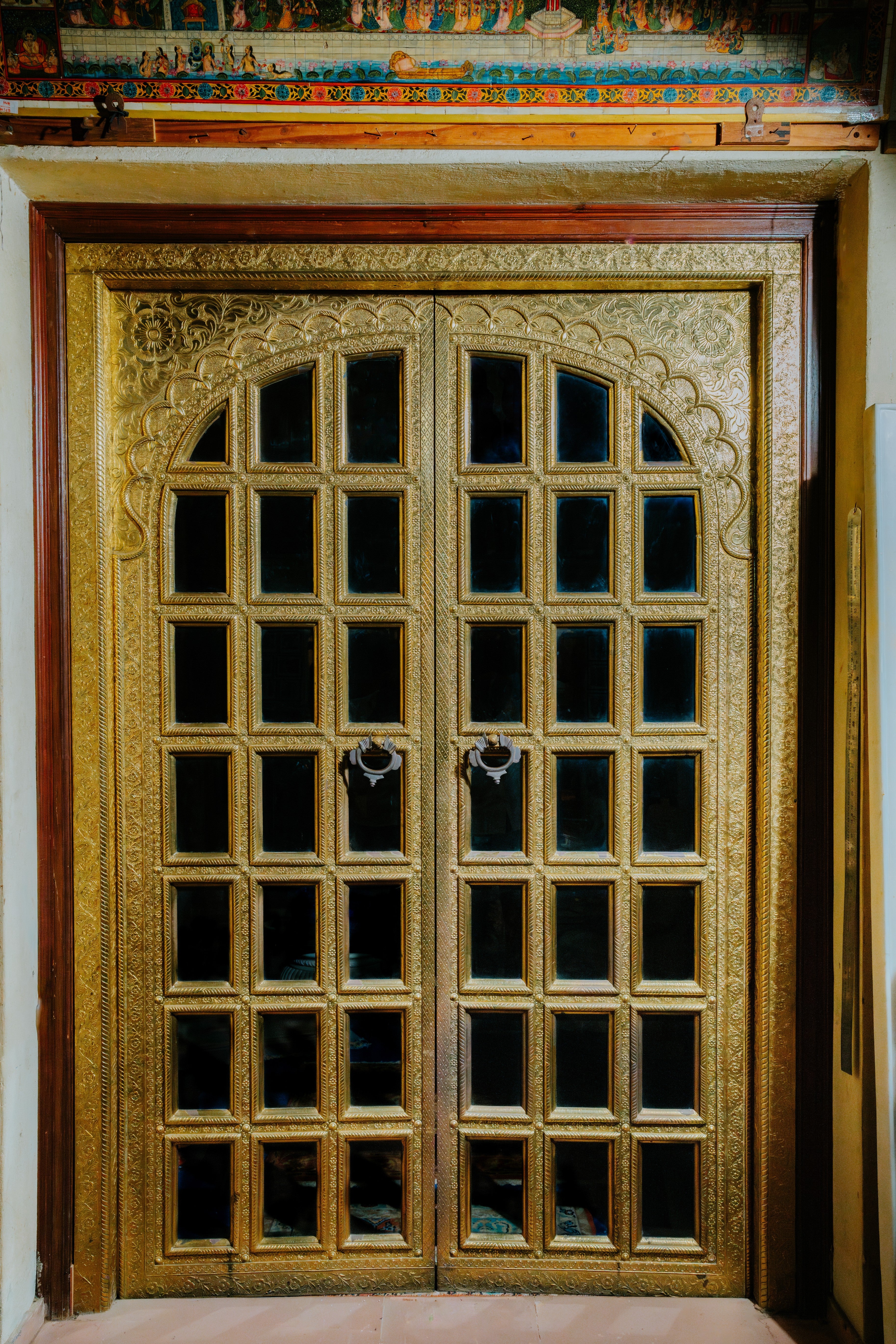 Brass-claided Door with Glass