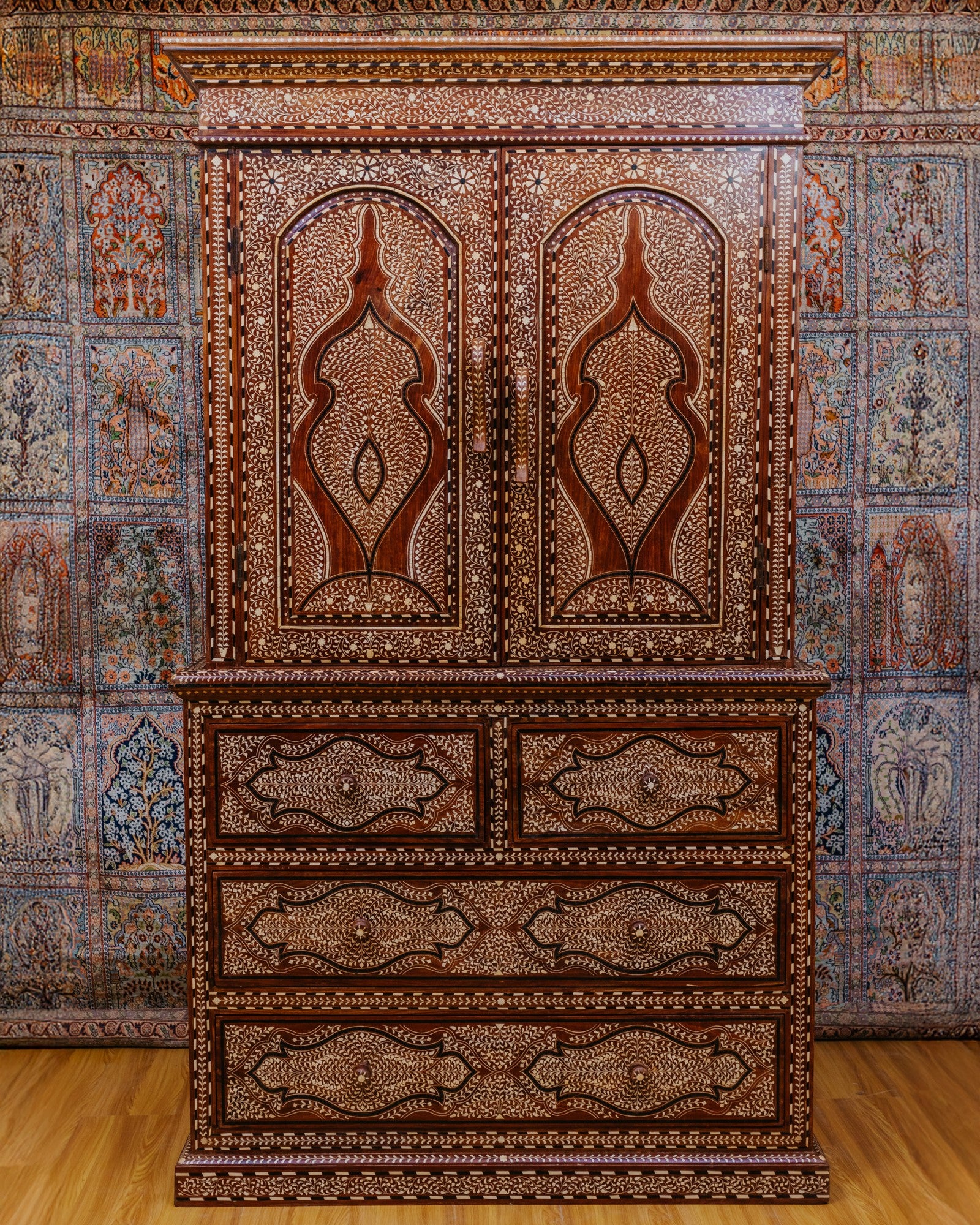 Bone Inlay Work Sideboard-Cabinet