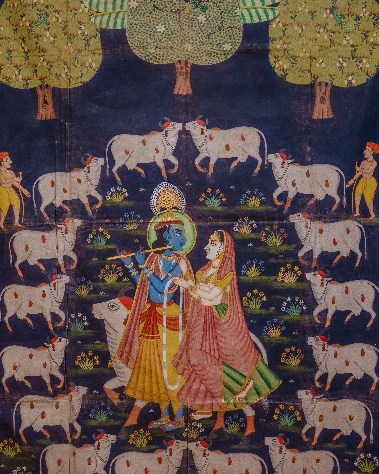 Pichwai on Cotton Fabric