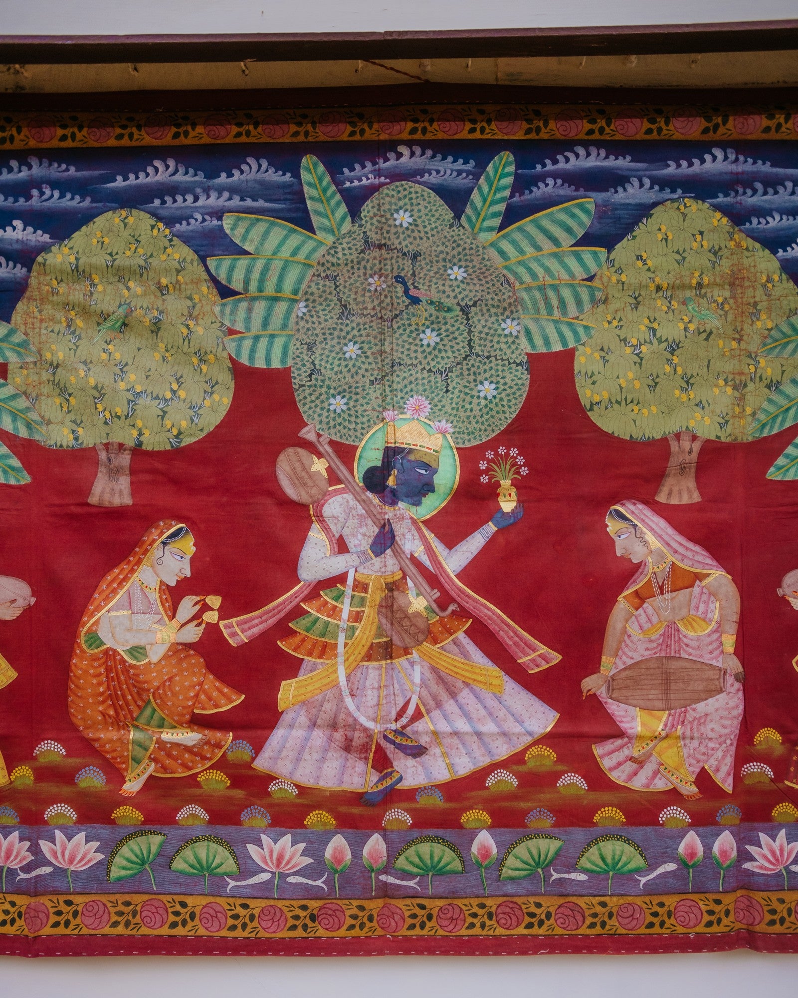 Pichwai on Cotton Fabric