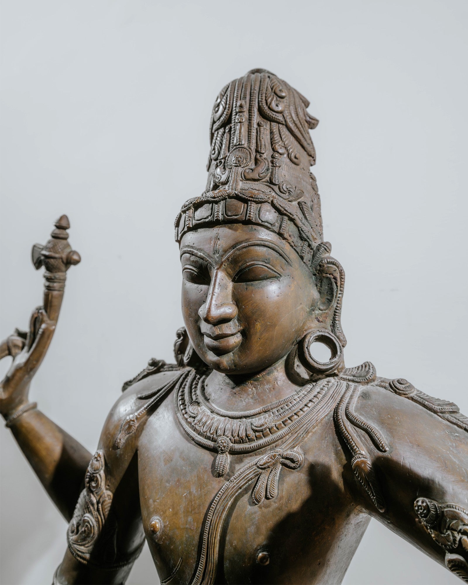 Old and rare brass vishnu