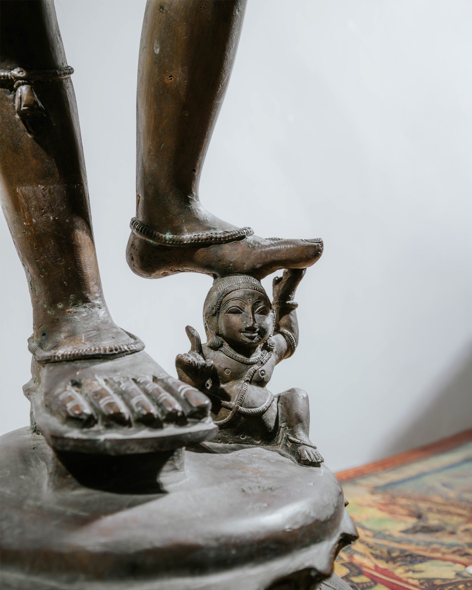 Old and rare brass vishnu