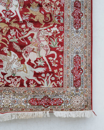 Silk on Cotton Carpet