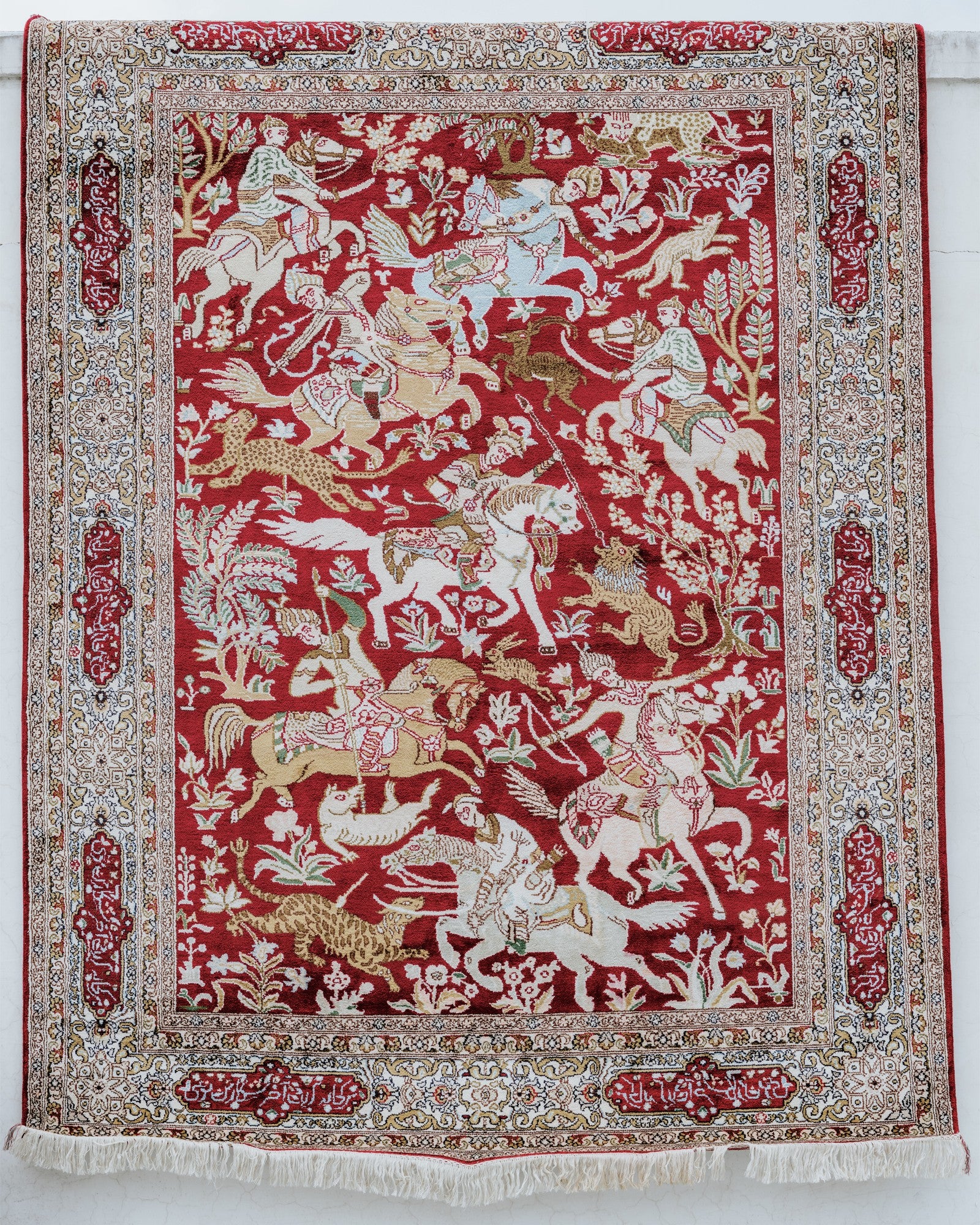 Silk on Cotton Carpet