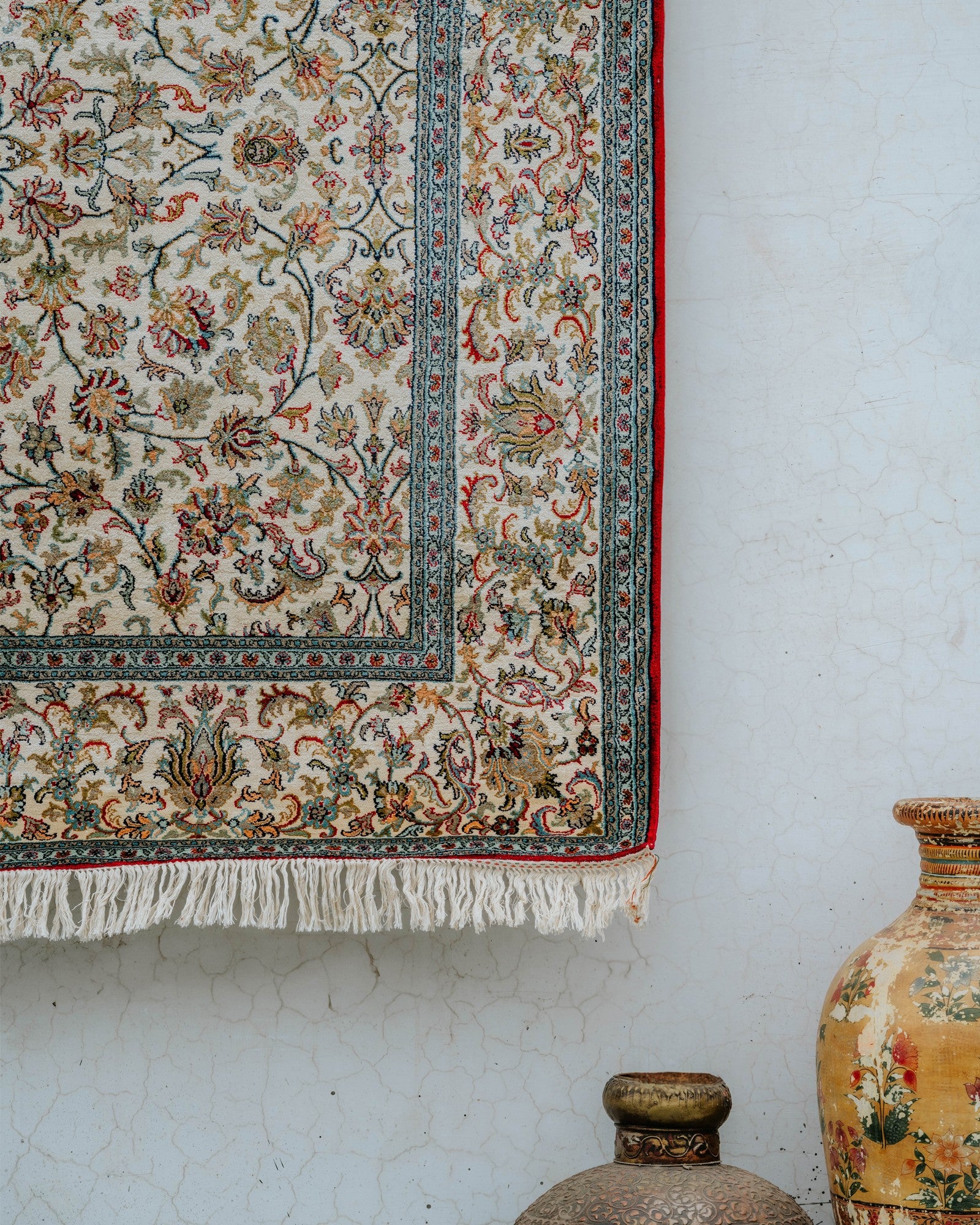 Silk on Cotton Carpet