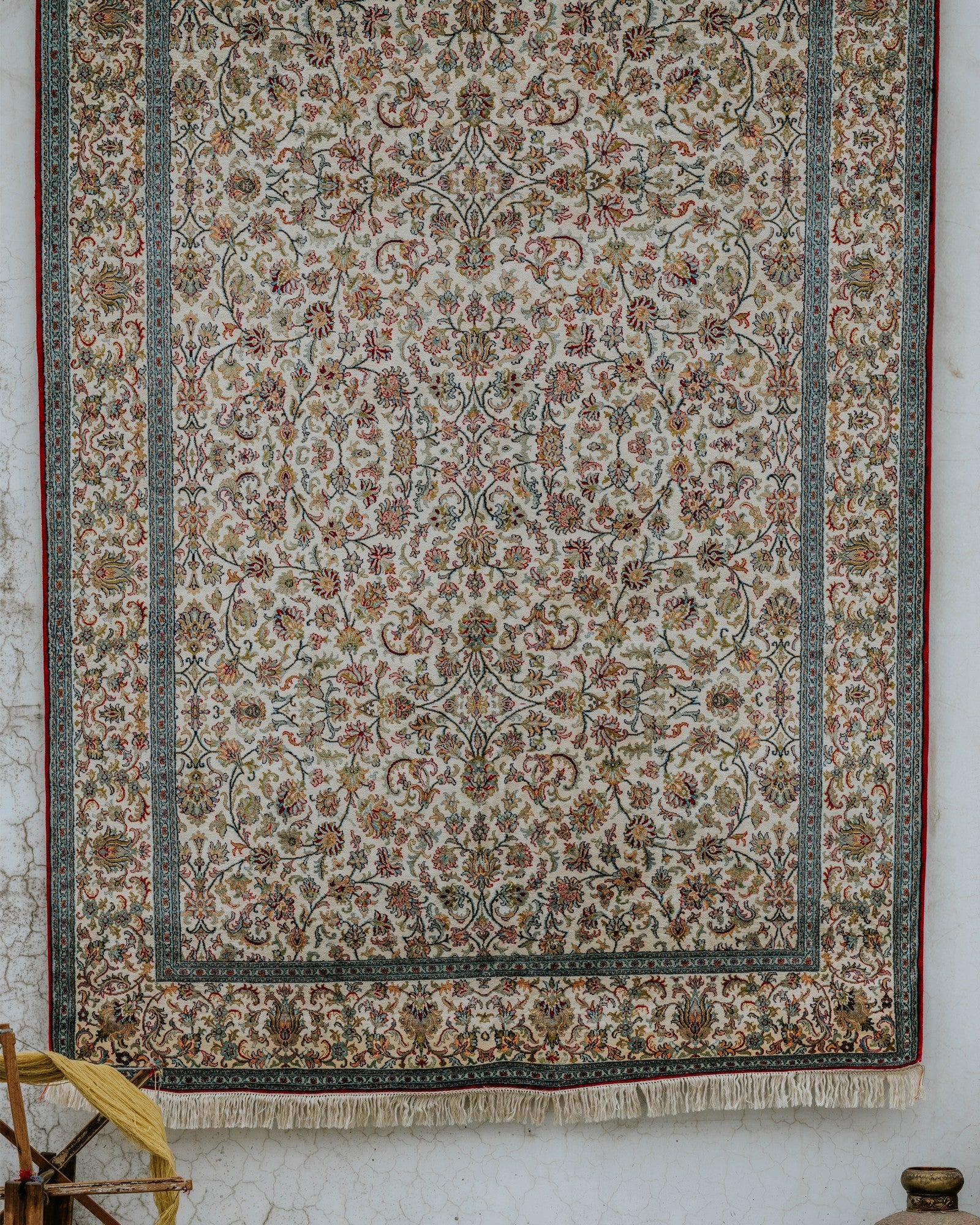 Silk on Cotton Carpet