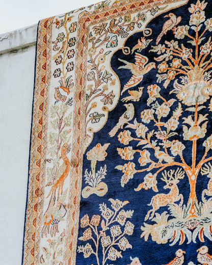 Silk on Cotton Carpet