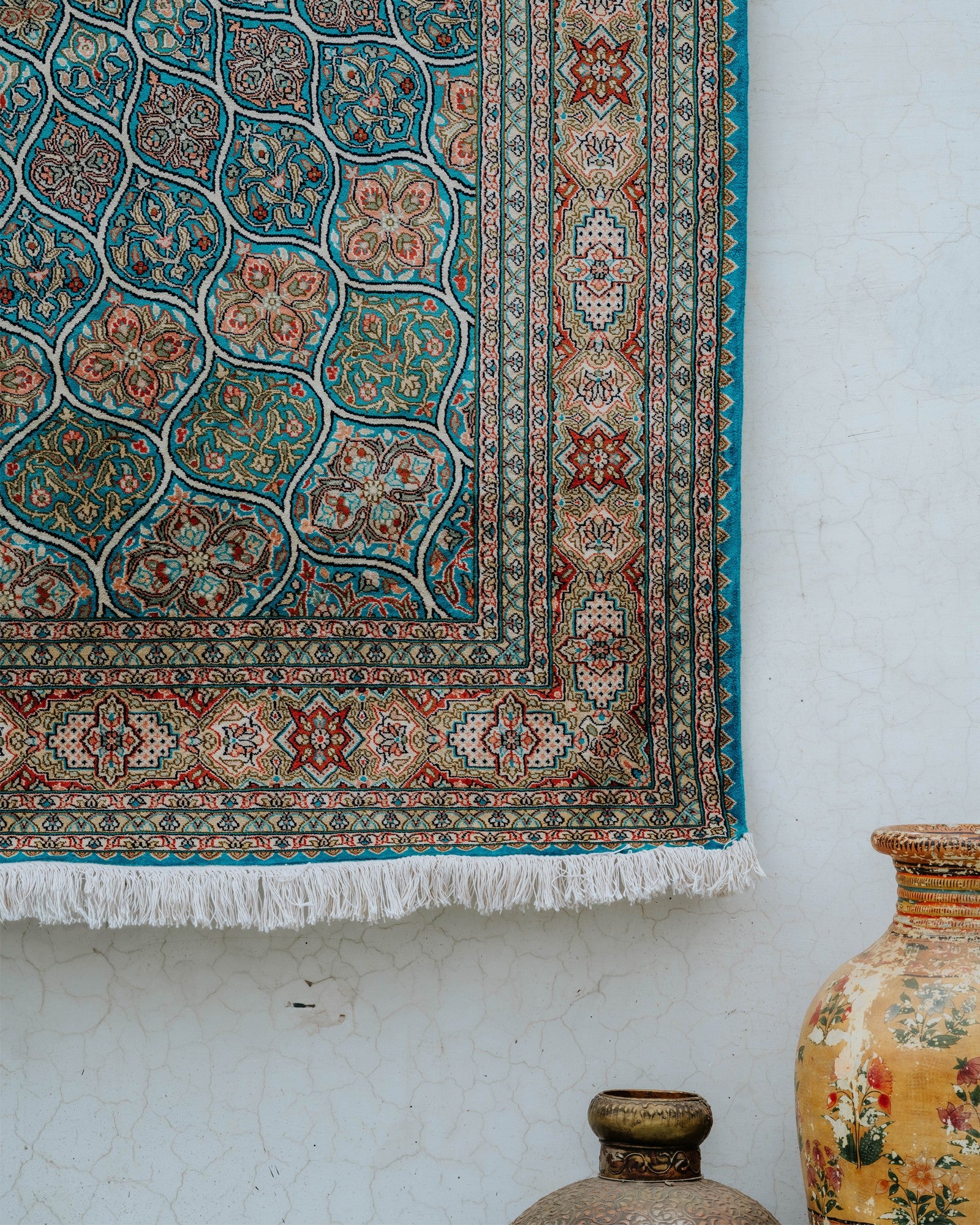 Silk on Cotton Carpet