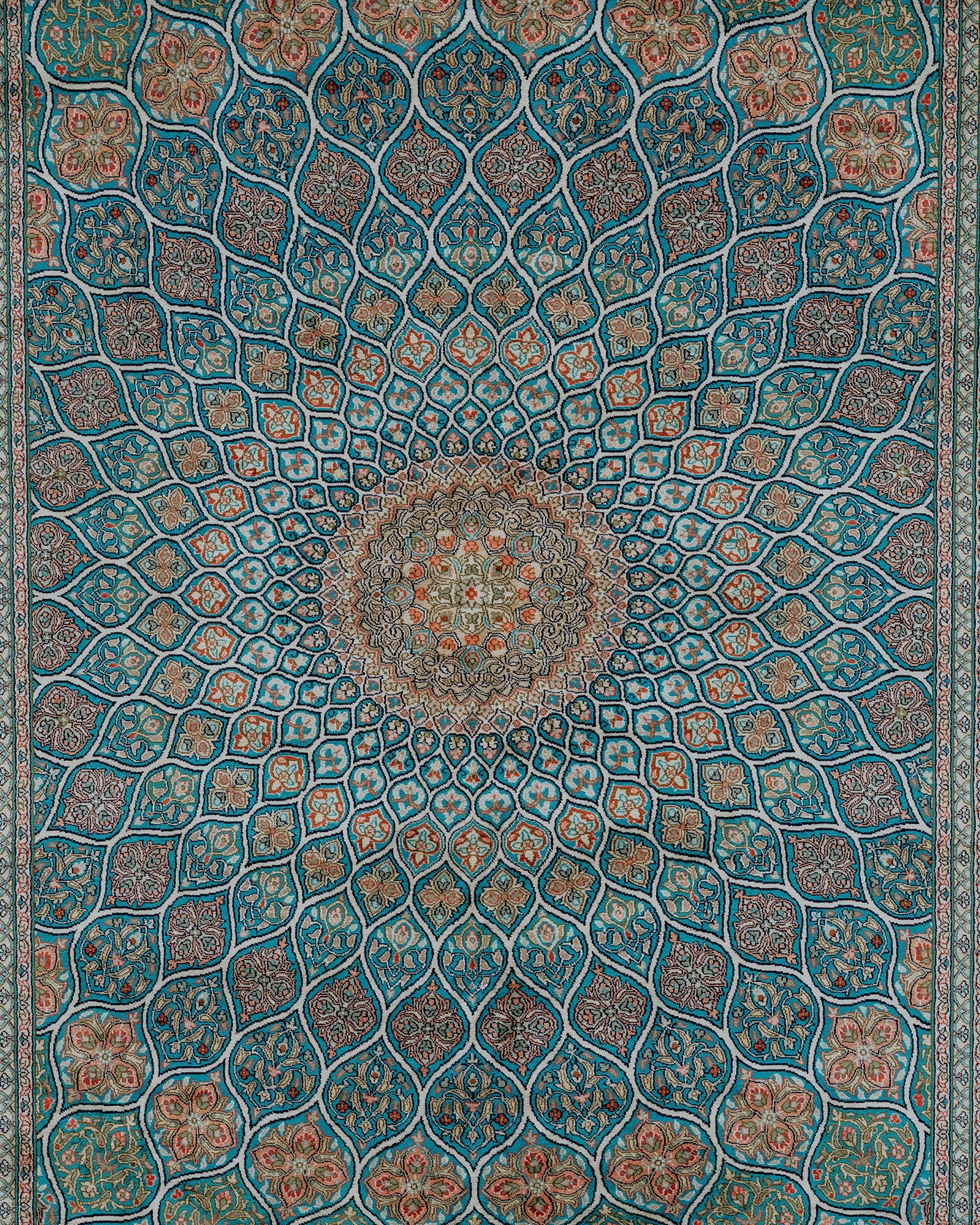 Silk on Cotton Carpet