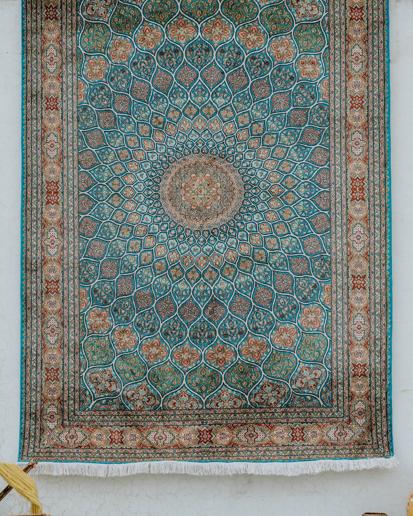 Silk on Cotton Carpet