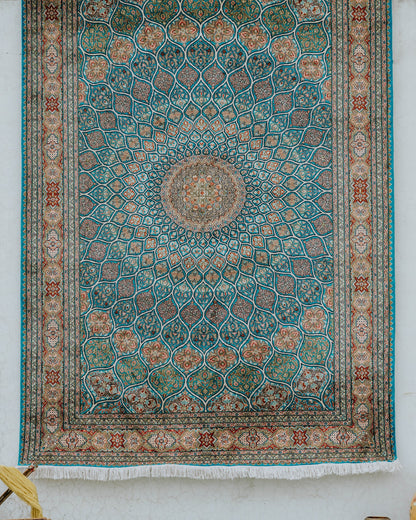 Silk on Cotton Carpet