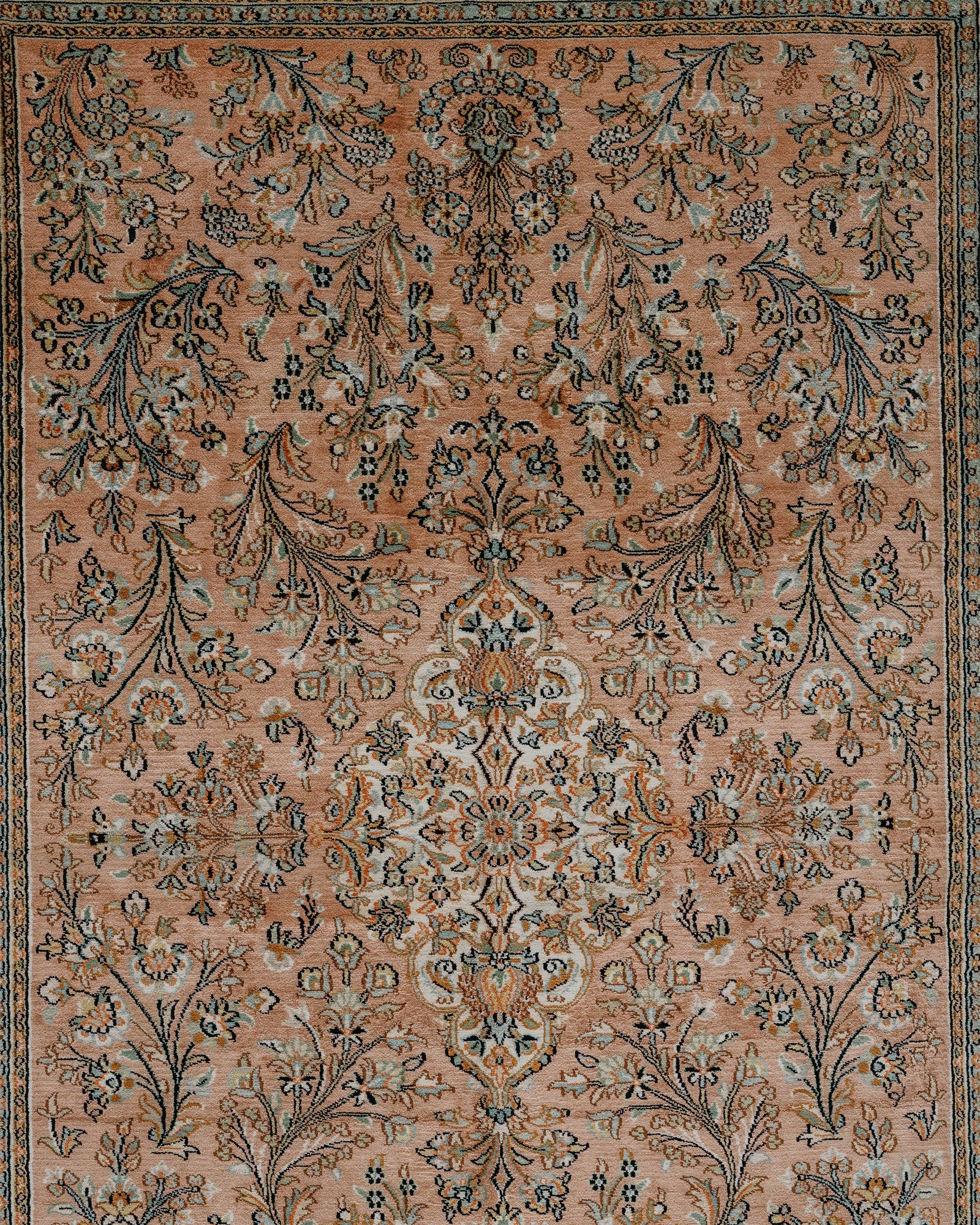 Silk on Cotton Carpet