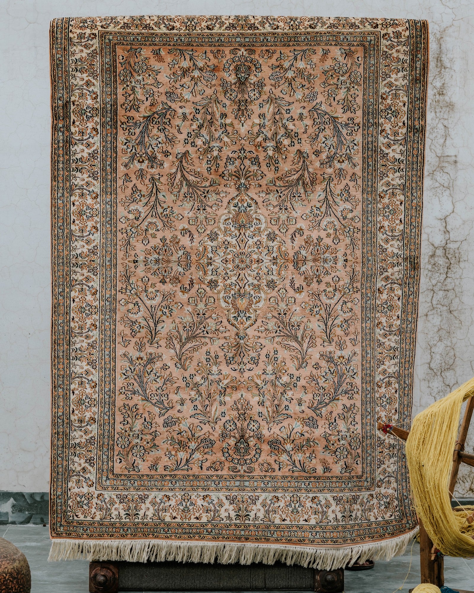 Silk on Cotton Carpet