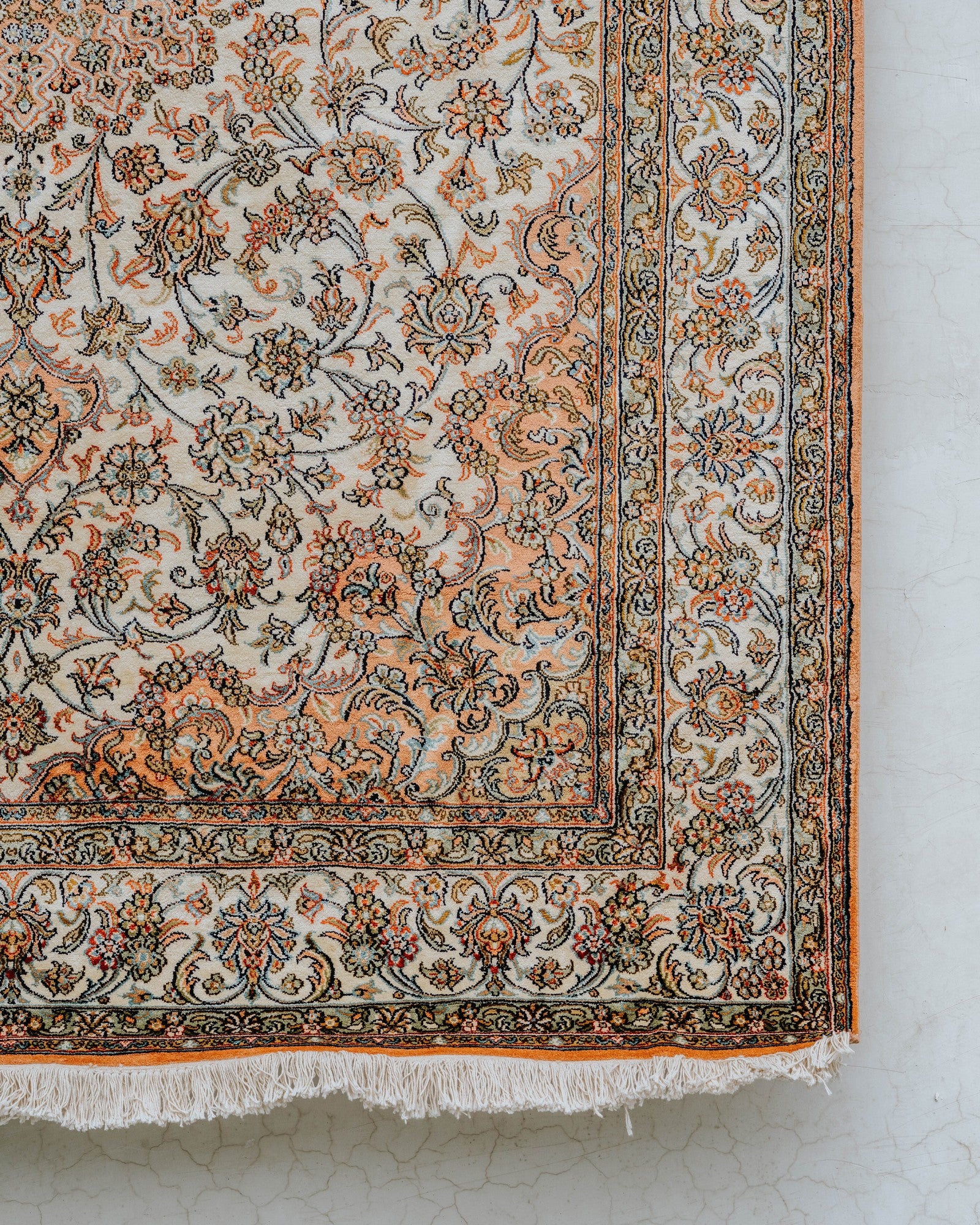 Silk on Cotton Carpet