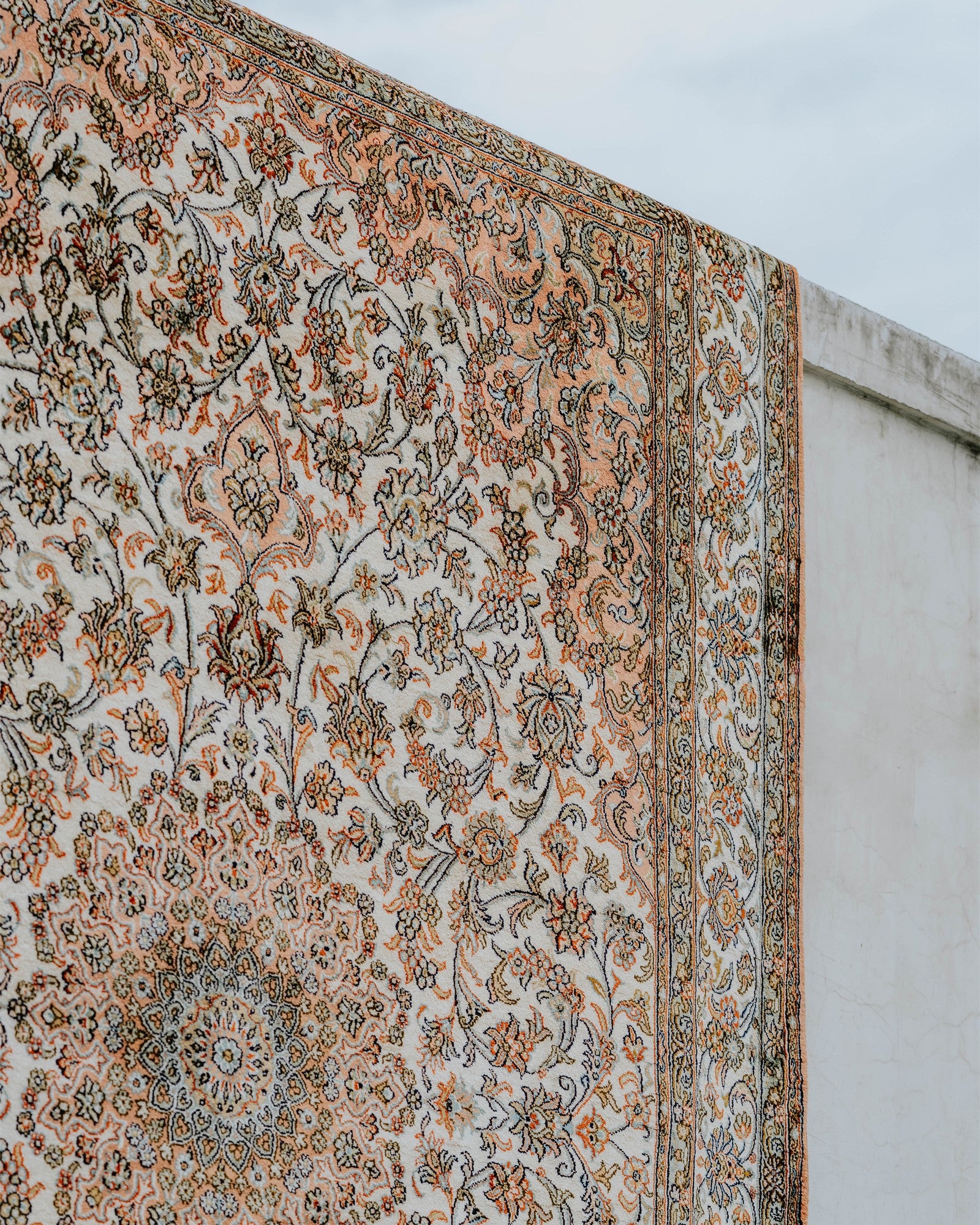 Silk on Cotton Carpet