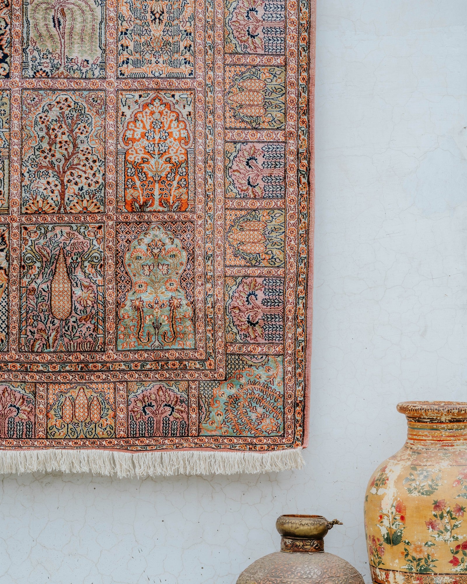 Silk on Cotton Carpet