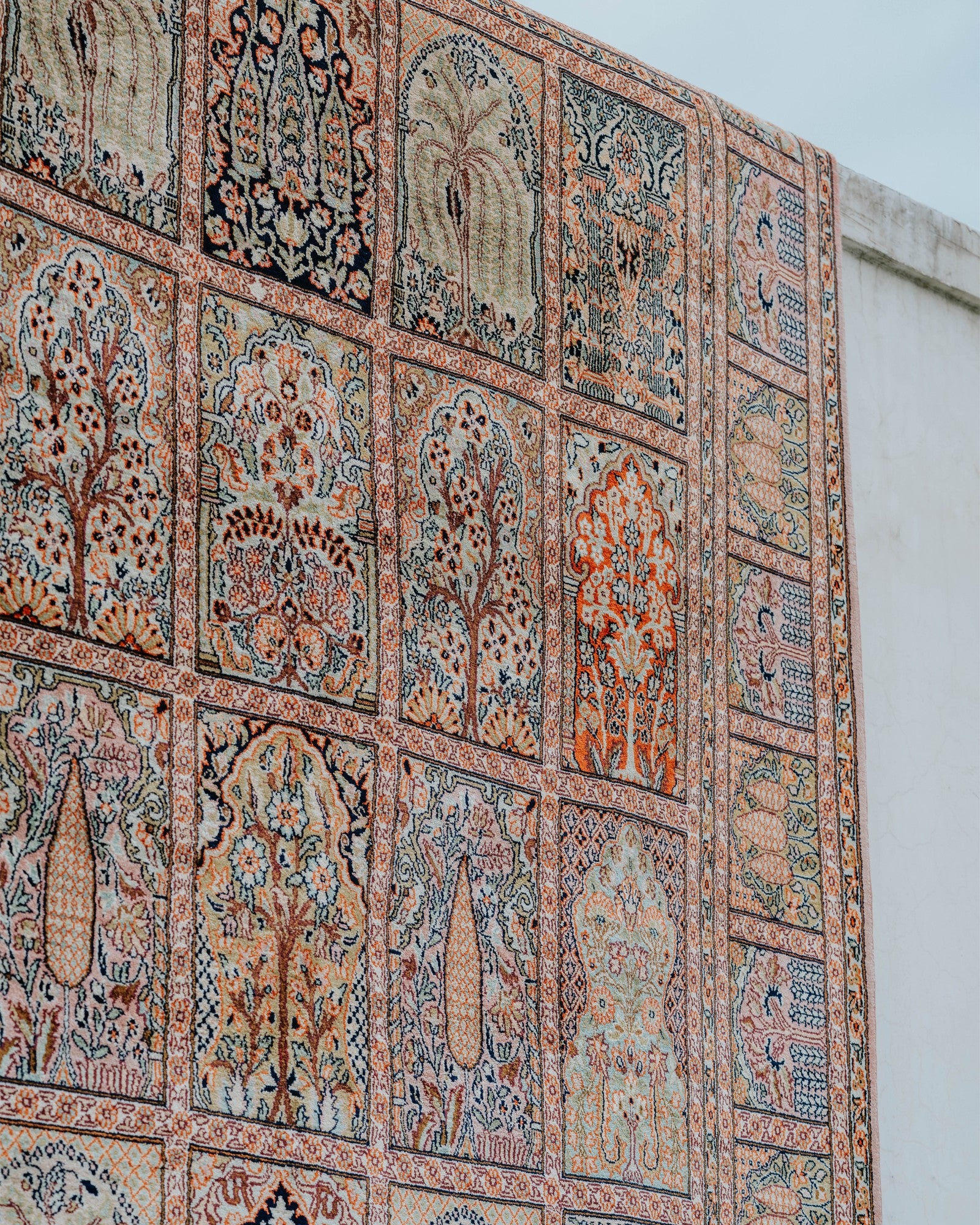 Silk on Cotton Carpet