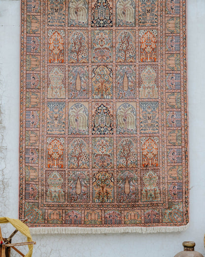 Silk on Cotton Carpet
