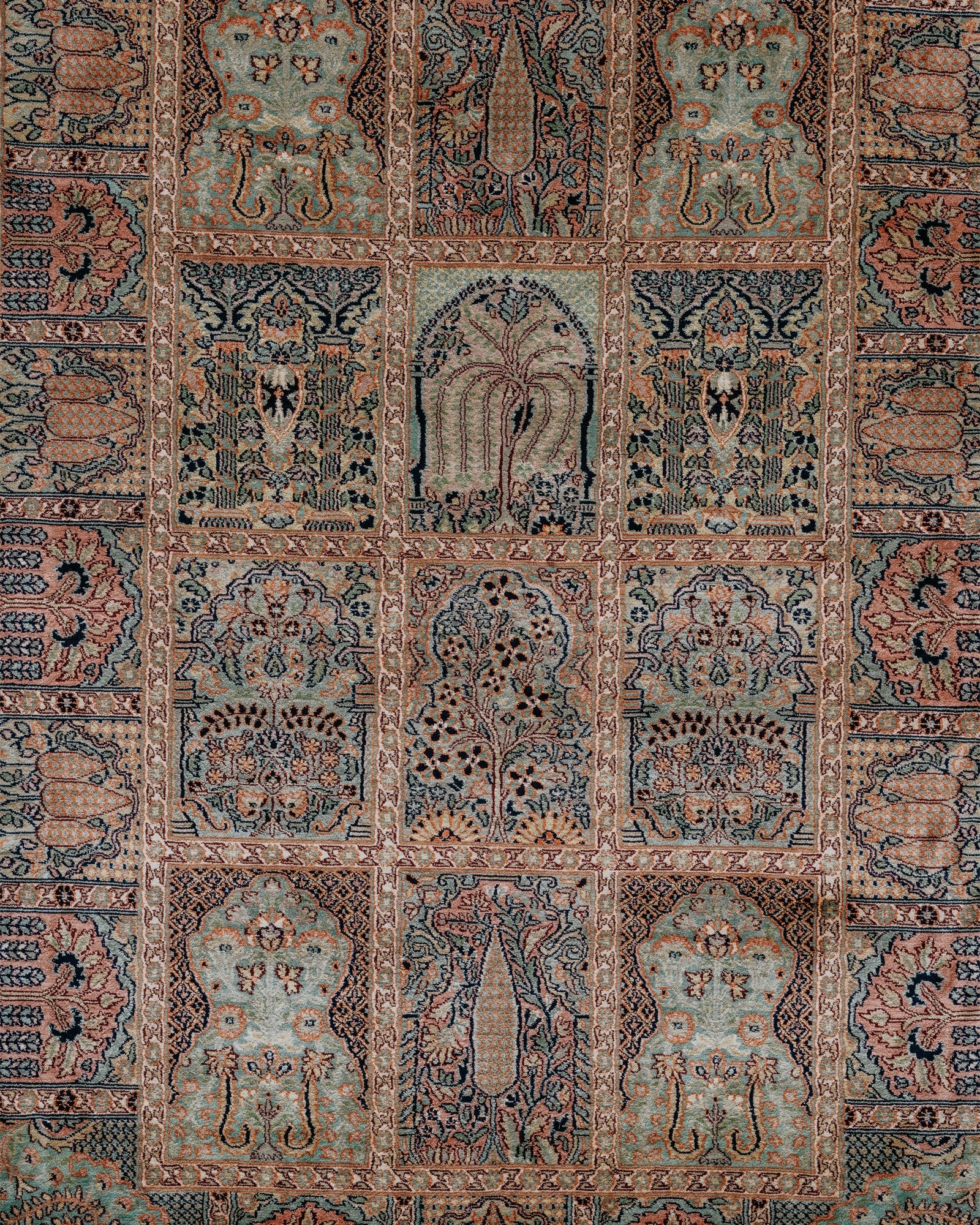 Silk on Cotton Carpet