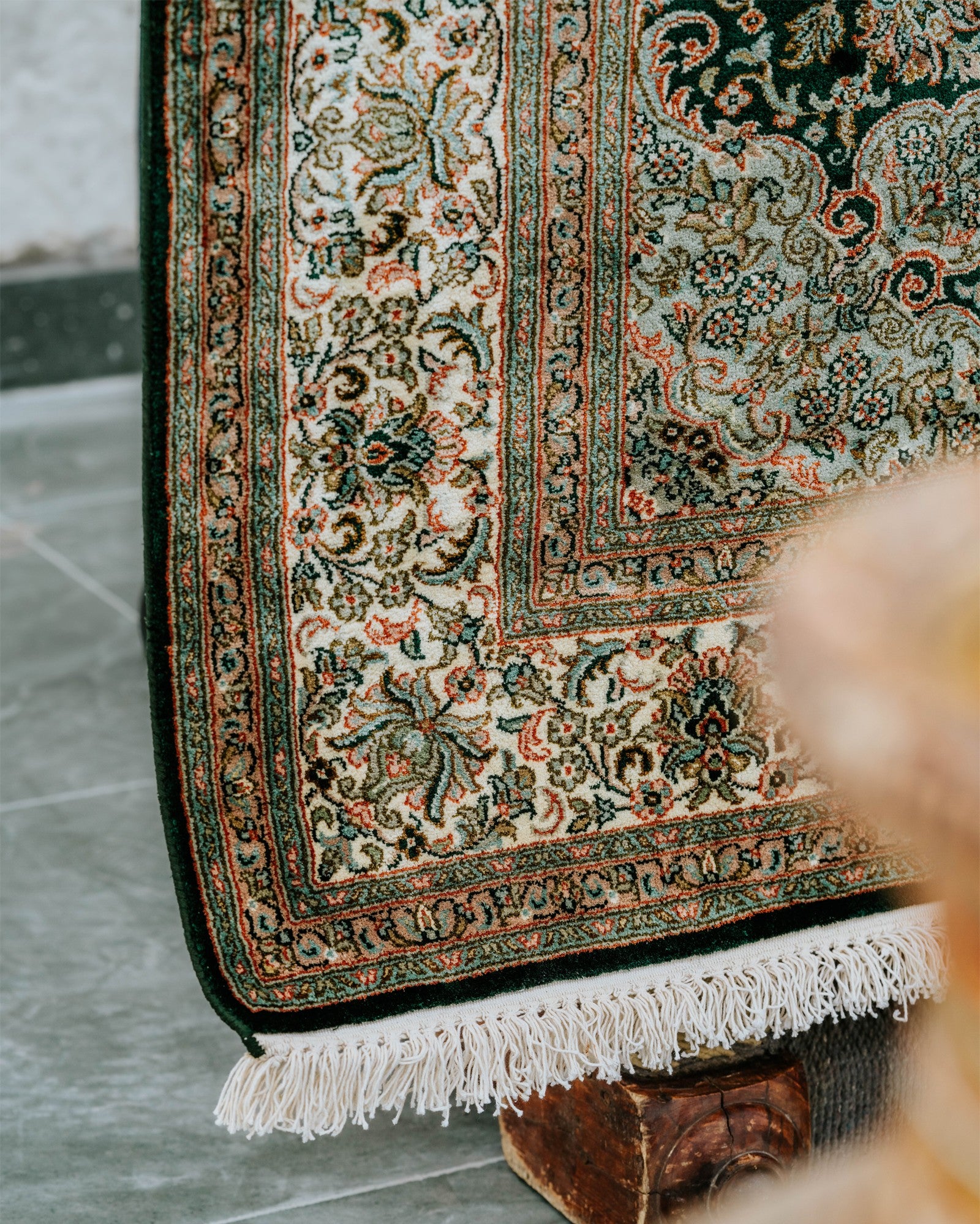 Silk on Cotton Carpet