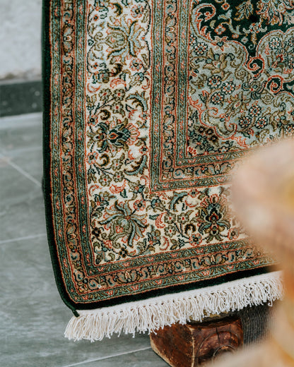 Silk on Cotton Carpet