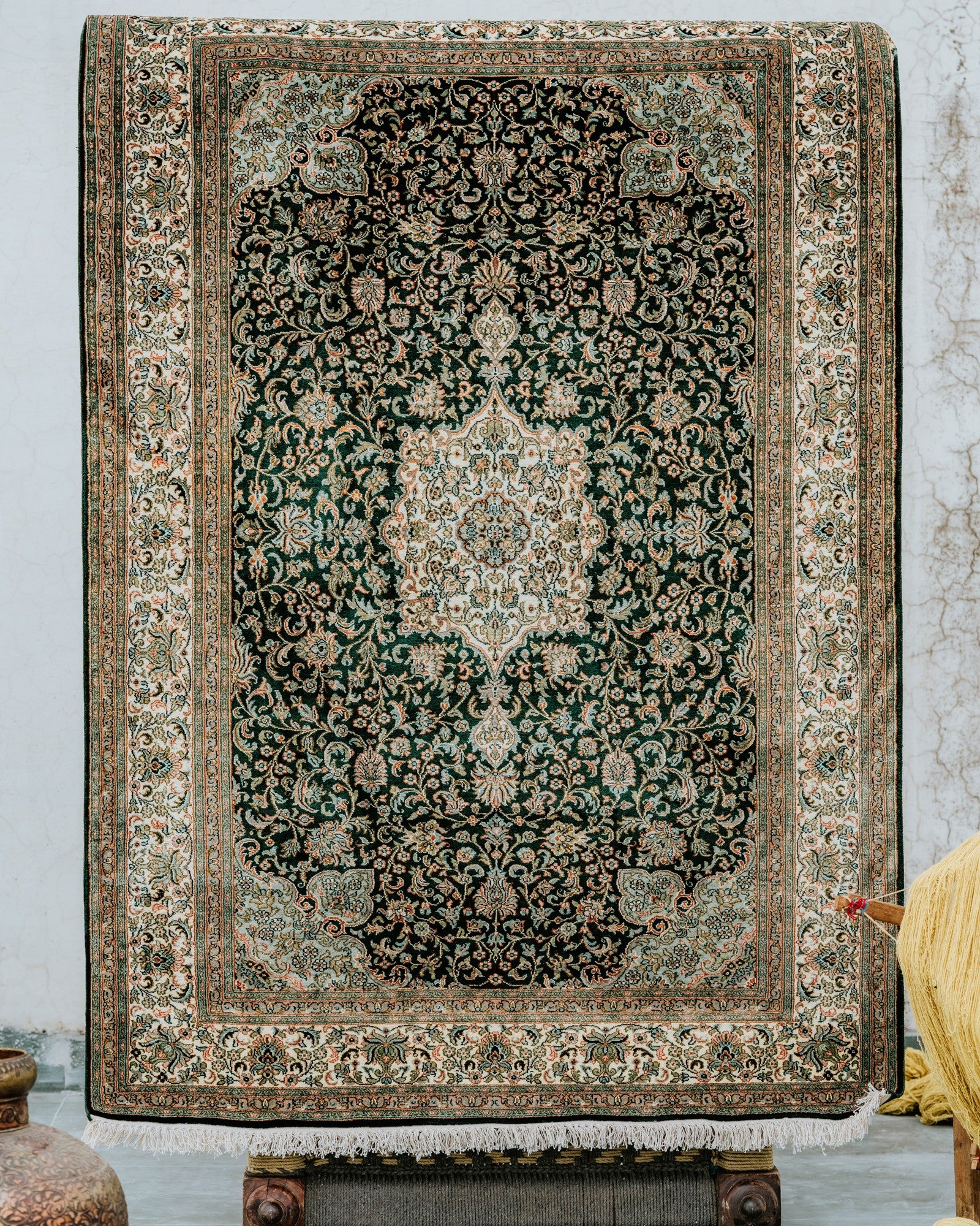 Silk on Cotton Carpet