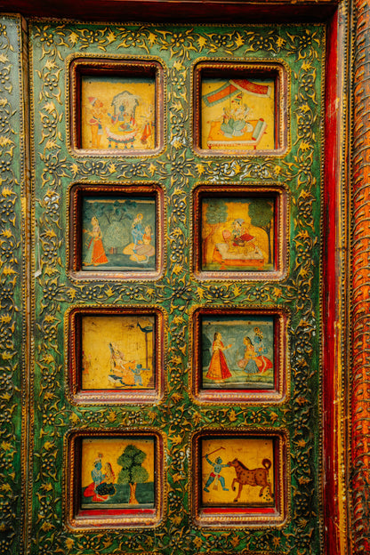 Vintage Wooden Door Painting