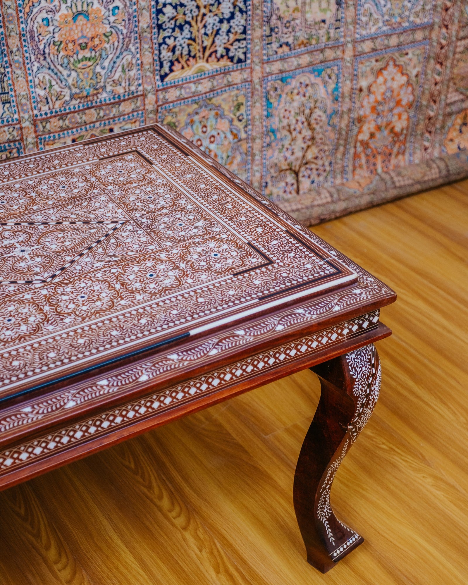 Bone Inlay Work Coffee Table