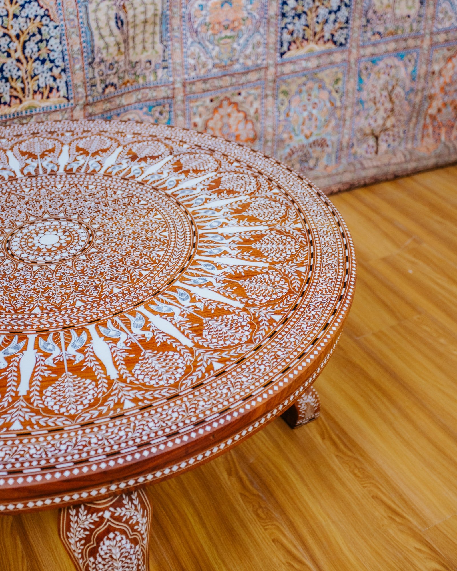Bone Inlay Work Coffee Table