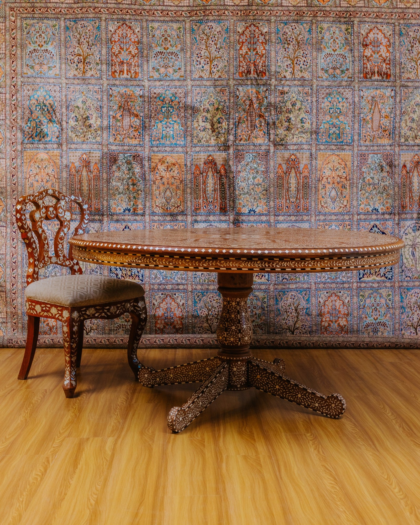 Bone Inlay Work Dining Table