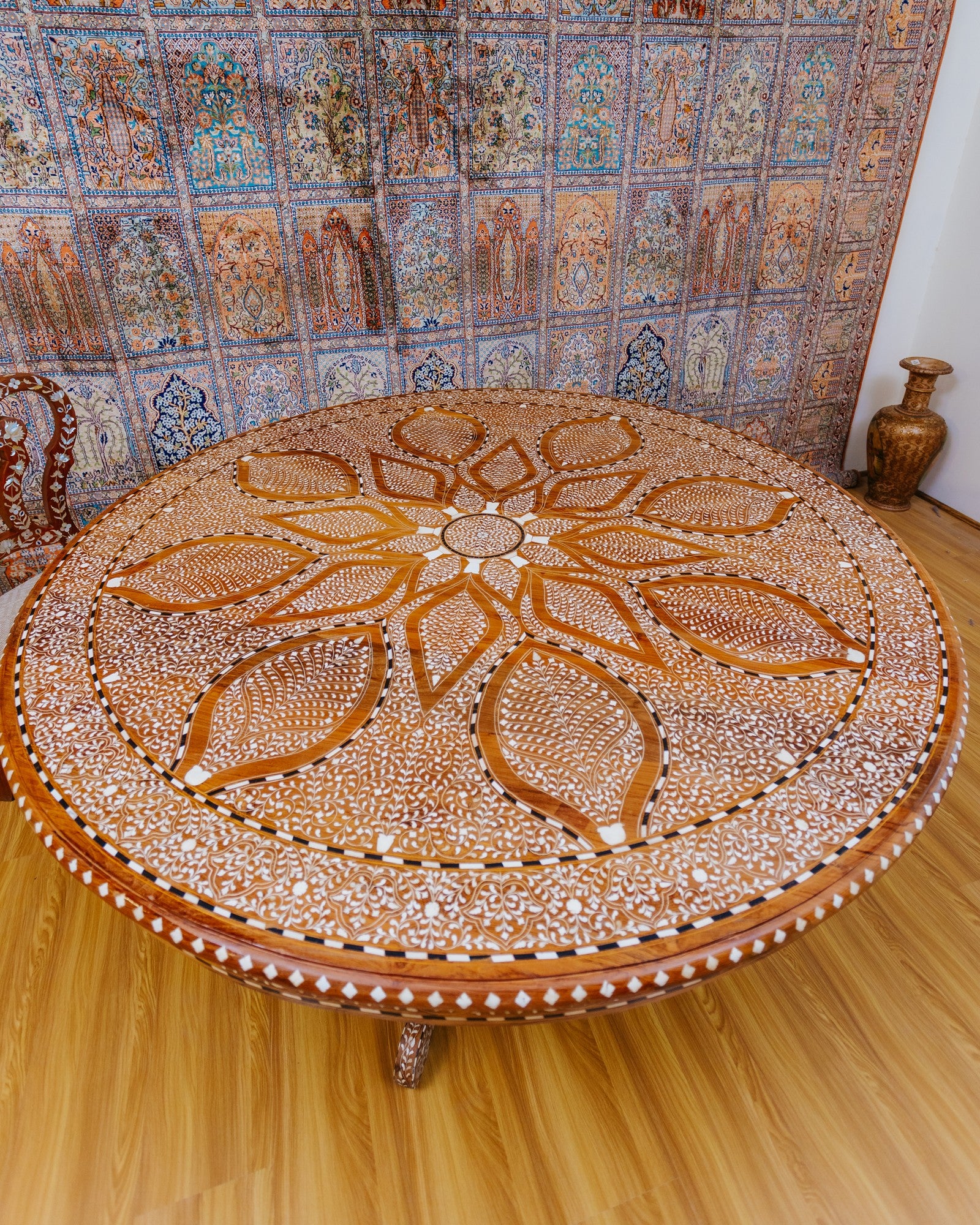 Bone Inlay Work Dining Table