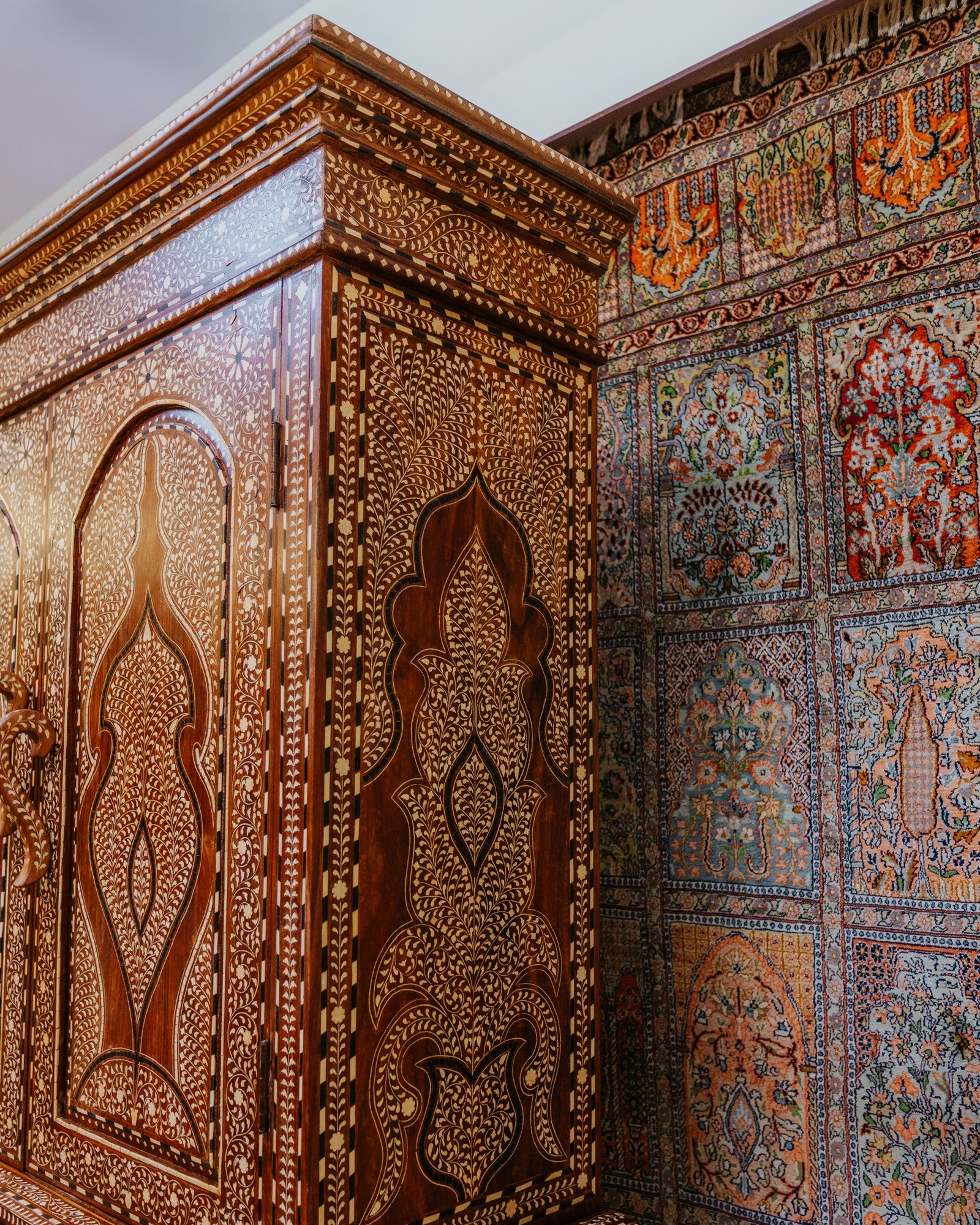Bone Inlay Work Sideboard-Cabinet