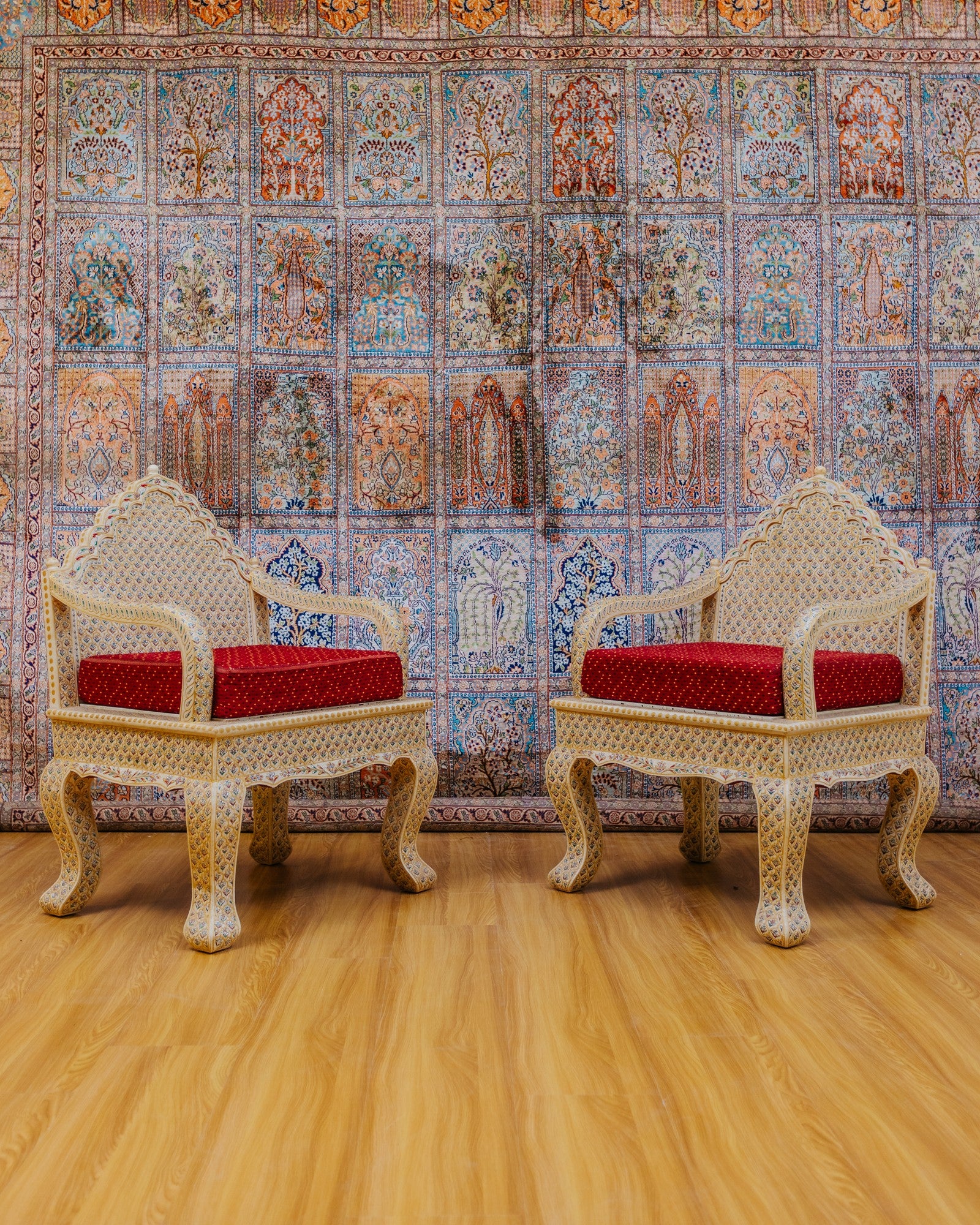 Bone and painting work sofa set