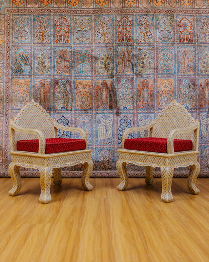 Bone and painting work sofa set