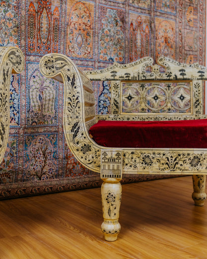 Bone and sketch painting work sofa set