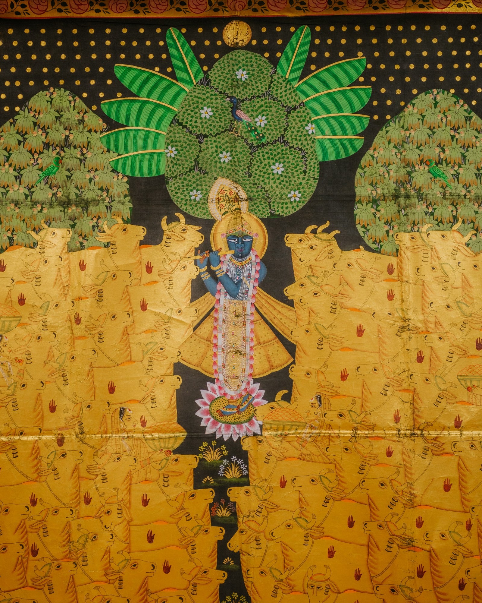 Pichwai on Cotton Fabric