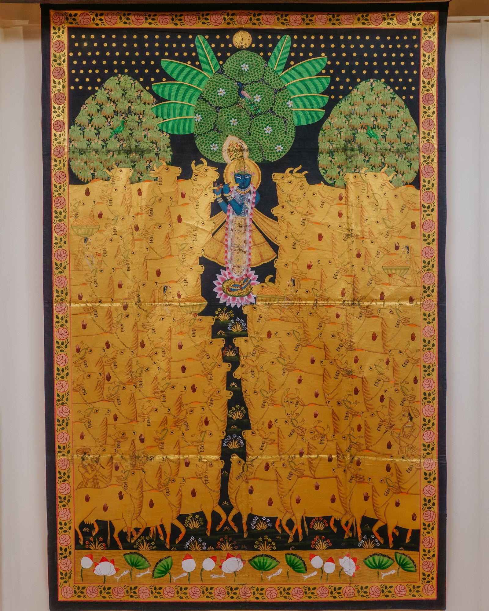 Pichwai on Cotton Fabric