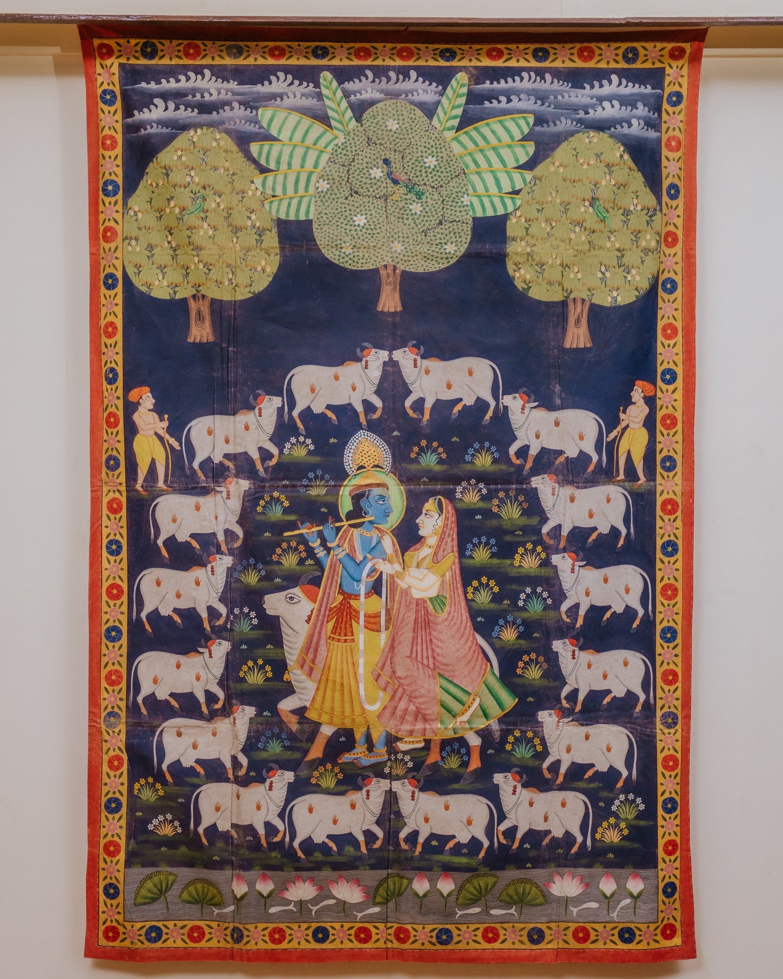 Pichwai on Cotton Fabric