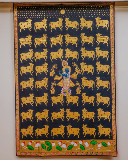 Pichwai on Cotton Fabric