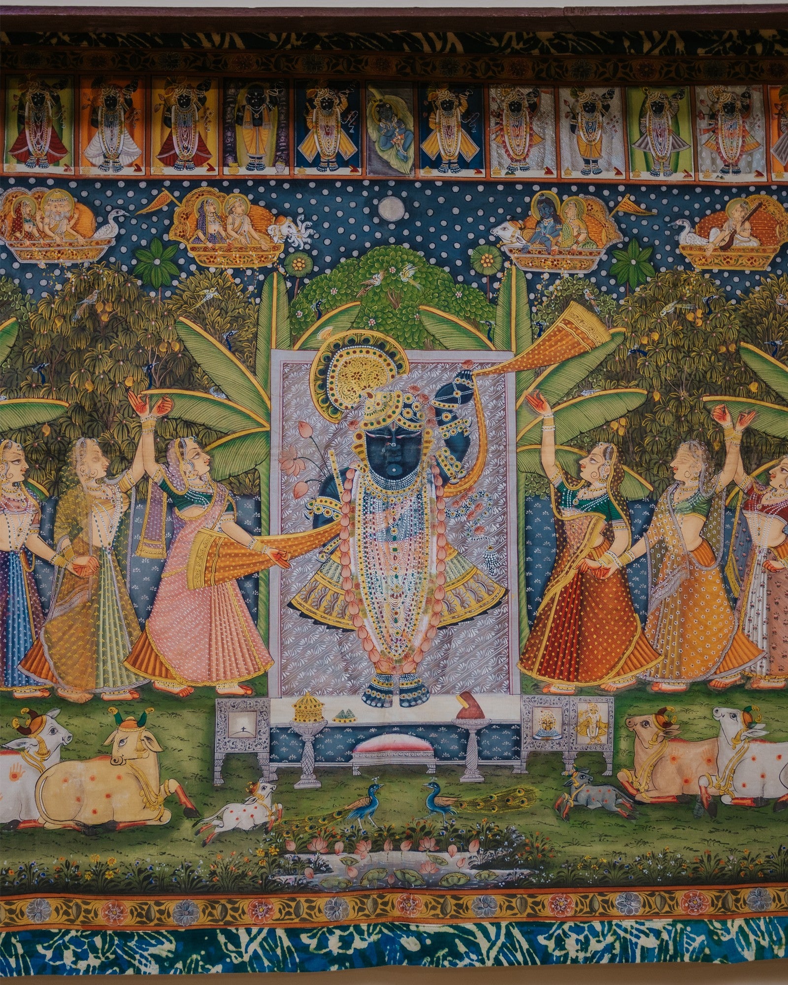 Pichwai on Cotton Fabric