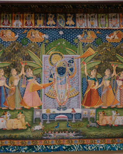 Pichwai on Cotton Fabric