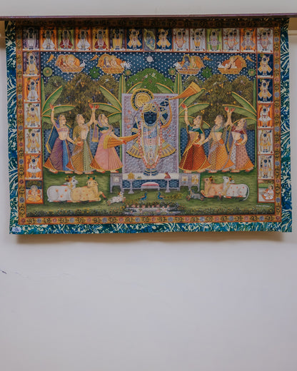 Pichwai on Cotton Fabric