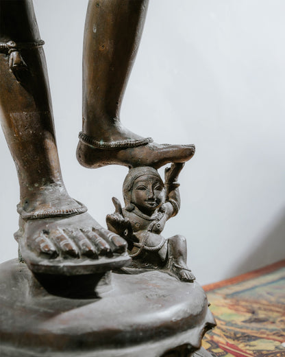 Old and rare brass vishnu