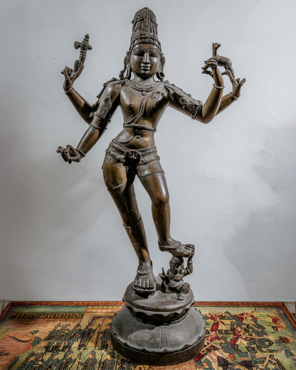 Old and rare brass vishnu