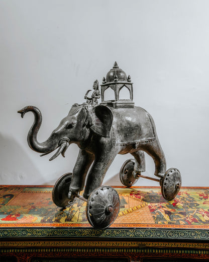 Old Brass Elephant Toy