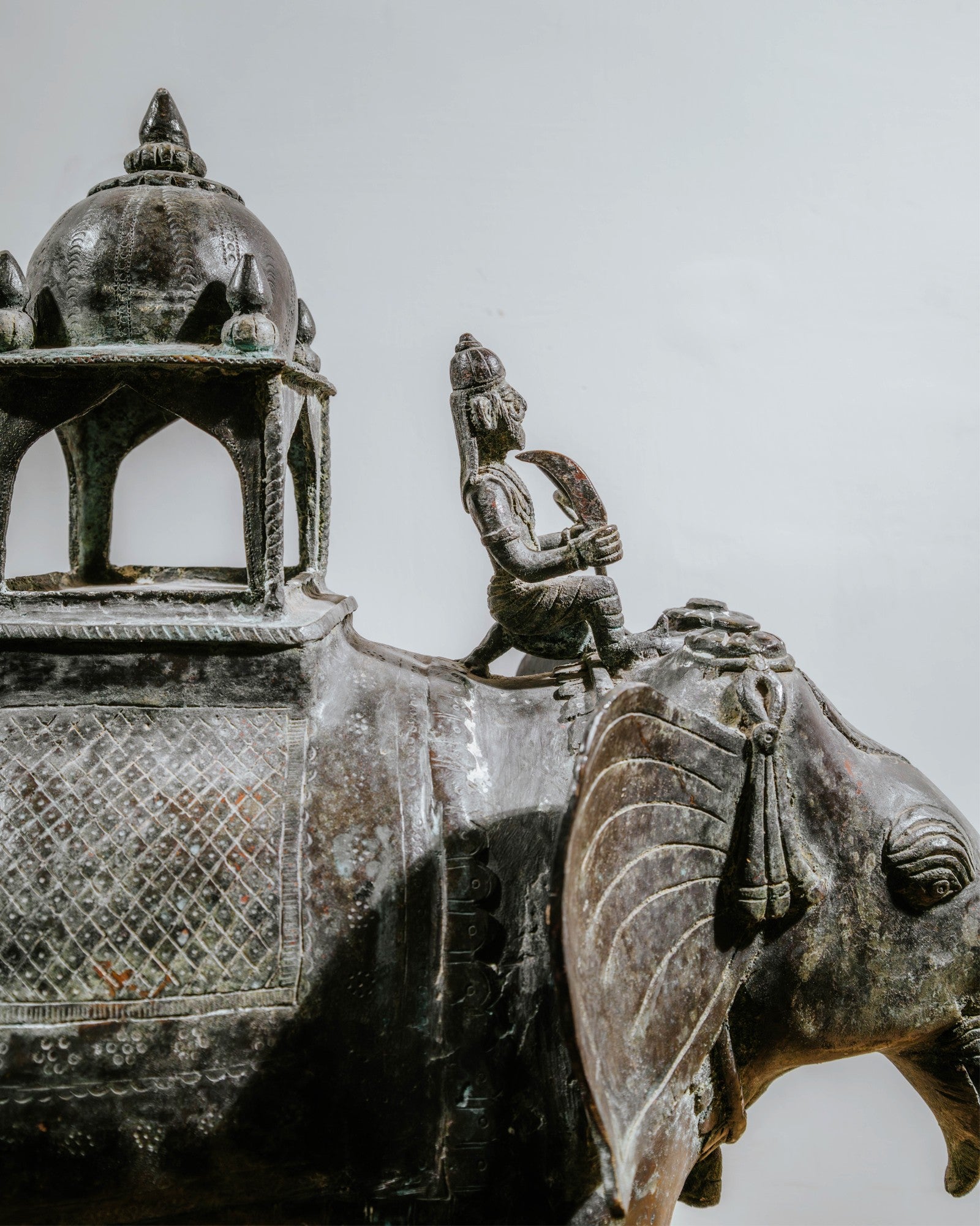 Old Brass Elephant Toy