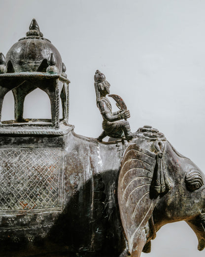 Old Brass Elephant Toy