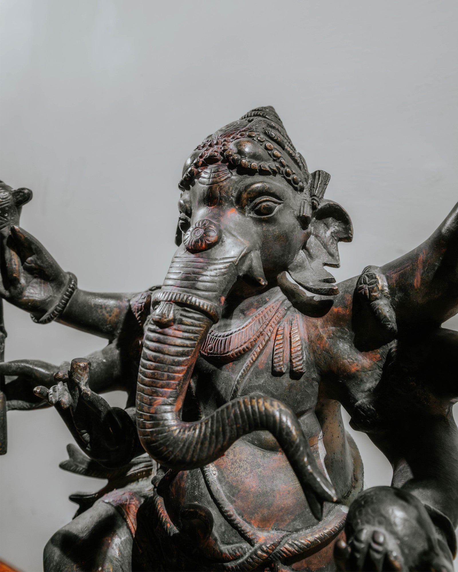 Old and rare brass Ganesha