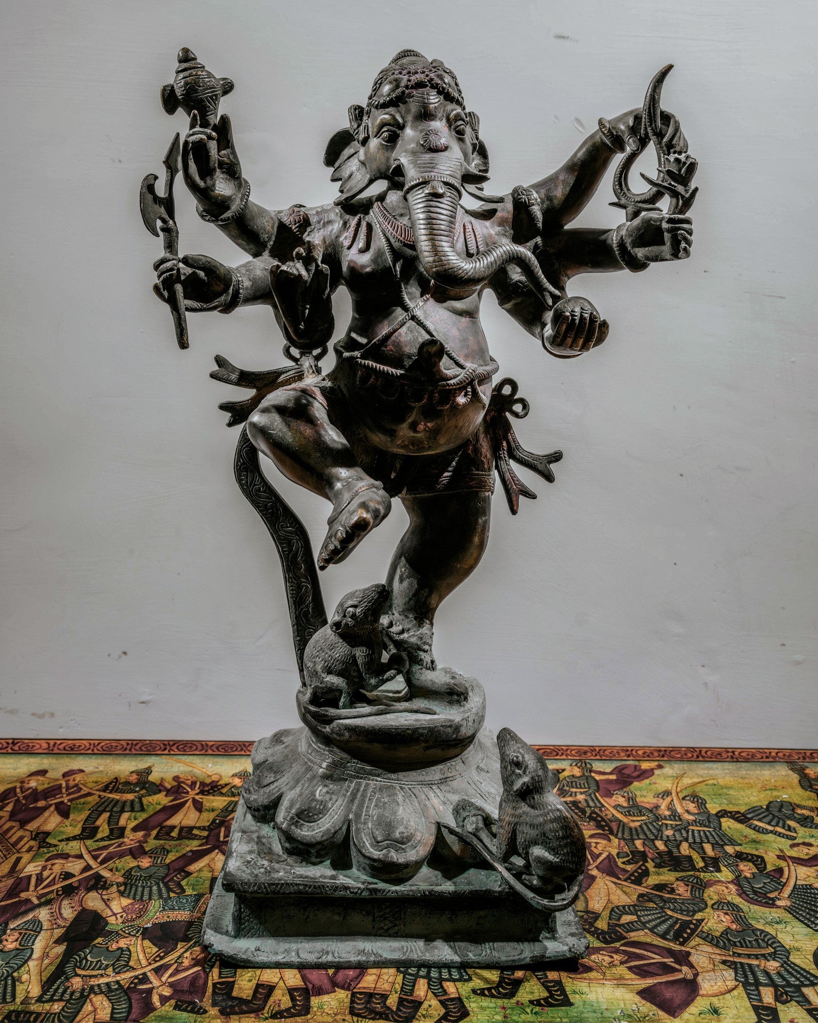 Old and rare brass Ganesha
