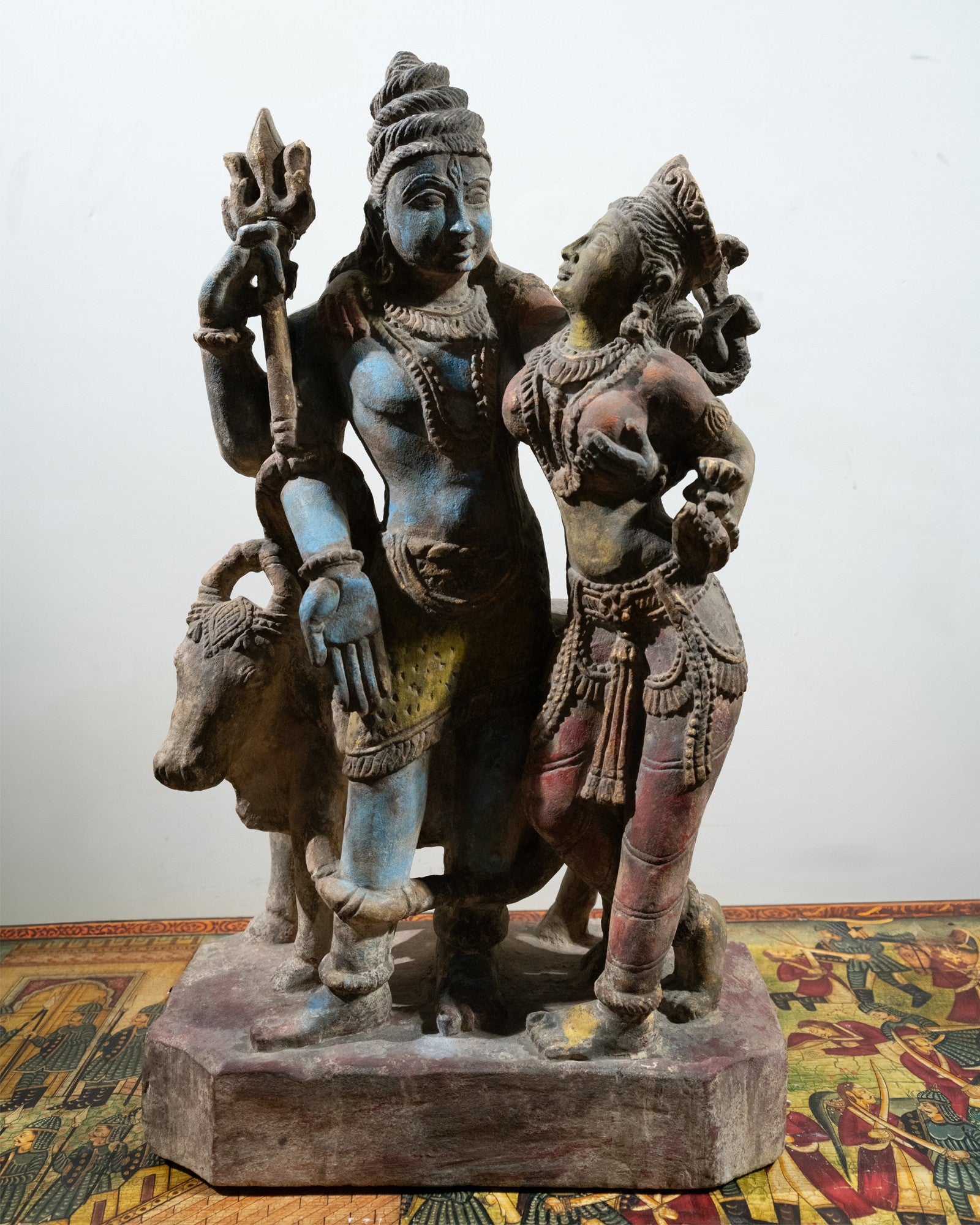 Old Stone Shiv-Parvati